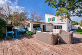 Maison pour 10, accès direct à la plage
